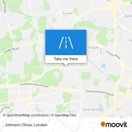 Johnson Close map