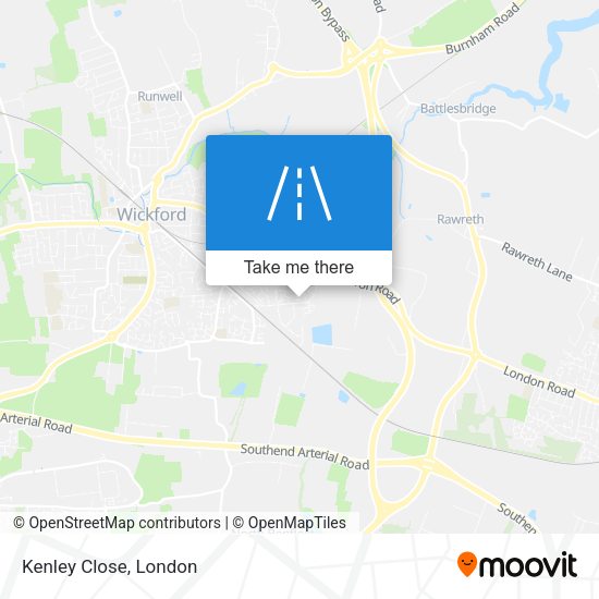Kenley Close map