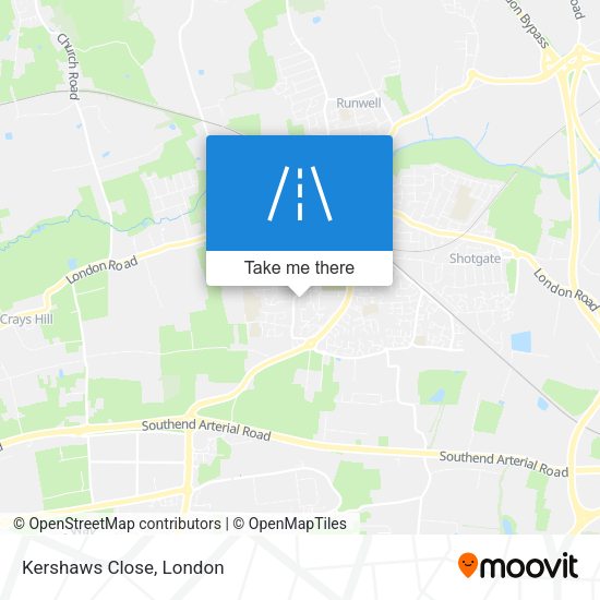 Kershaws Close map
