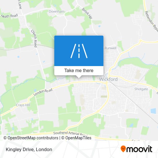 Kingley Drive map