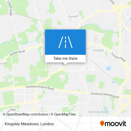 Kingsley Meadows map