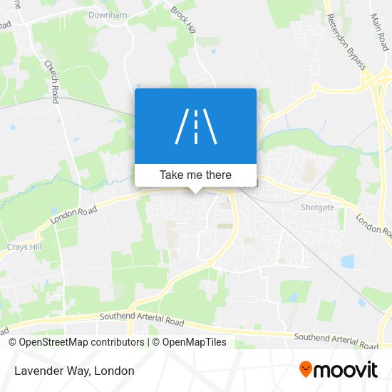 Lavender Way map
