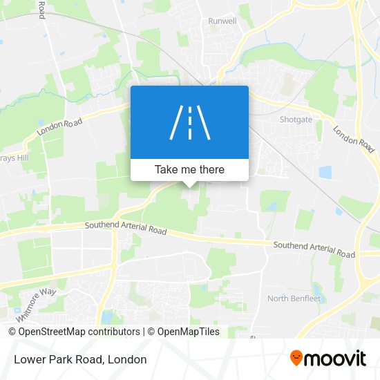 Lower Park Road map