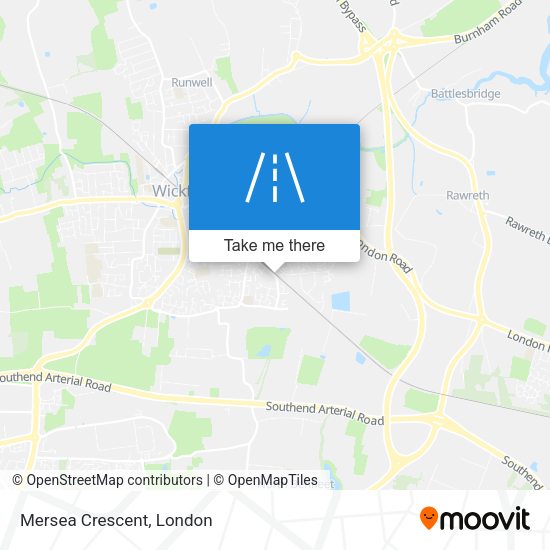 Mersea Crescent map