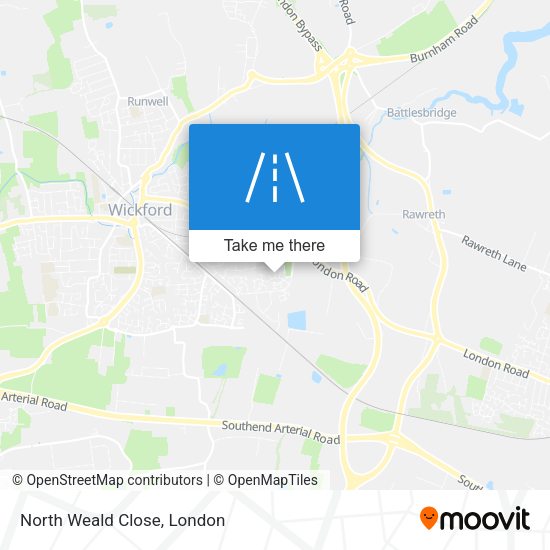 North Weald Close map
