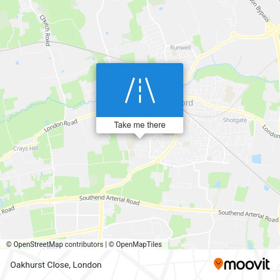 Oakhurst Close map