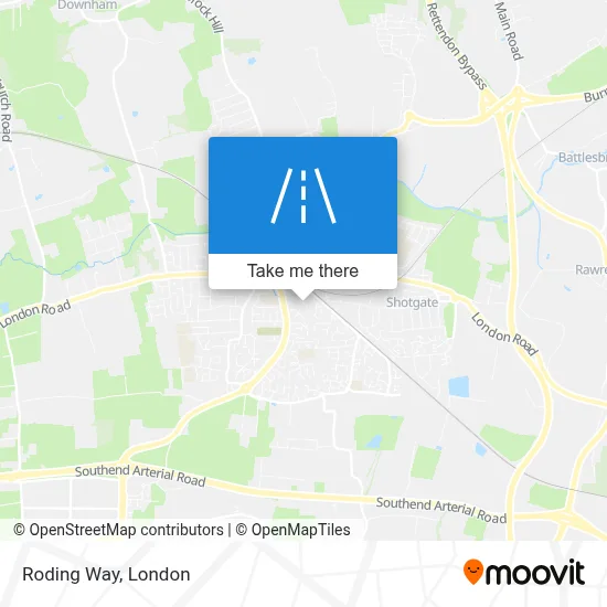 Roding Way map