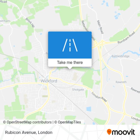 Rubicon Avenue map