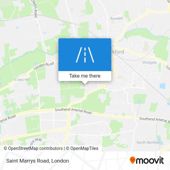 Saint Marrys Road map