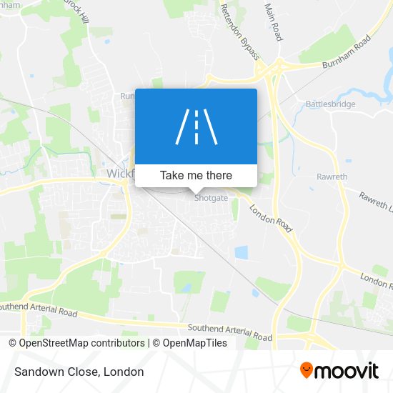Sandown Close map