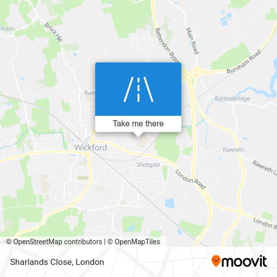 Sharlands Close map