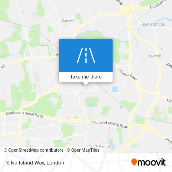 Silva Island Way map