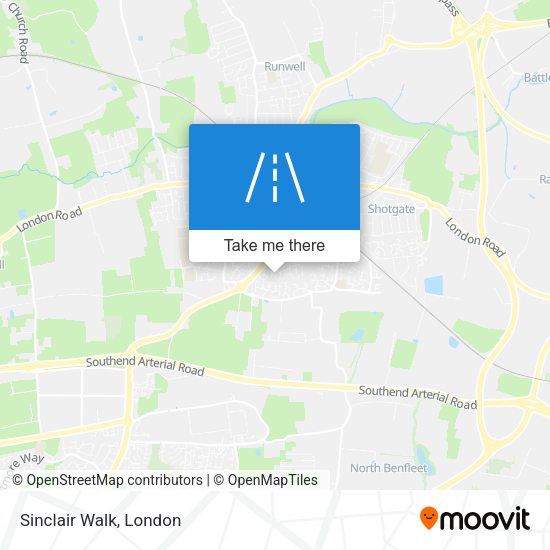 Sinclair Walk map