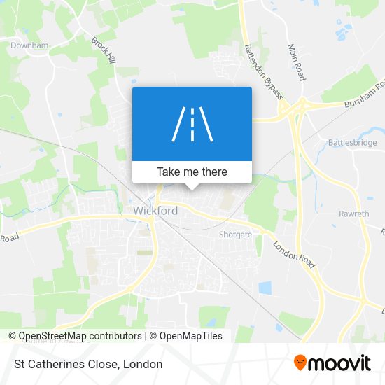 St Catherines Close map