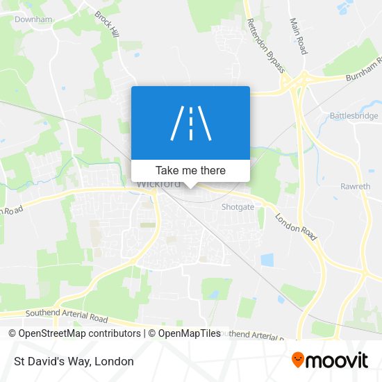 St David's Way map