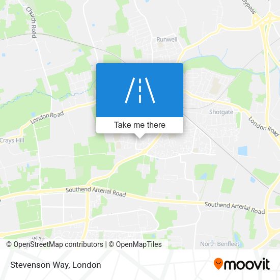 Stevenson Way map