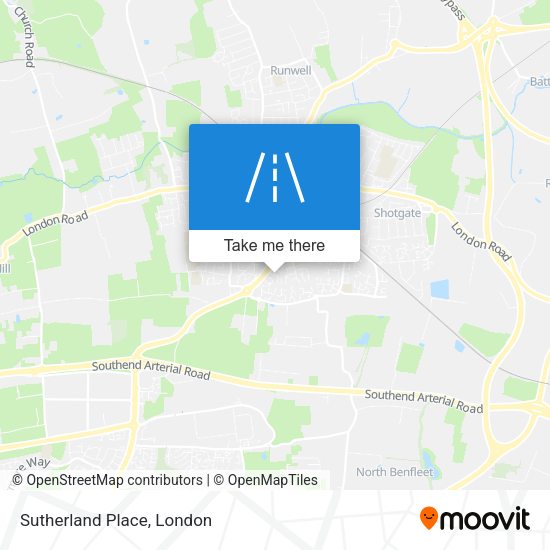 Sutherland Place map