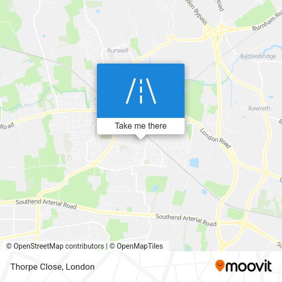 Thorpe Close map
