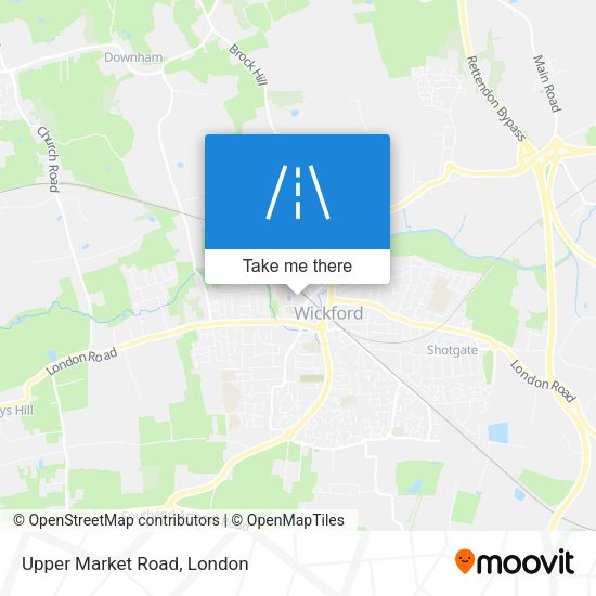 Upper Market Road map