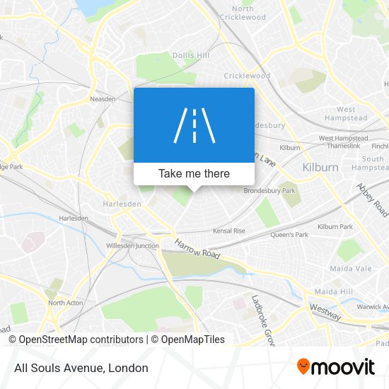 All Souls Avenue map