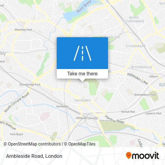 Ambleside Road map