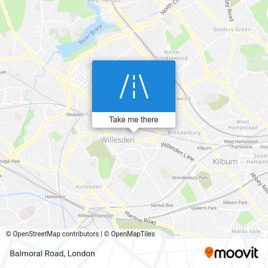 Balmoral Road map