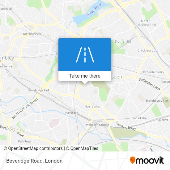 Beveridge Road map