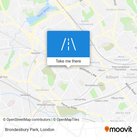 Brondesbury Park map