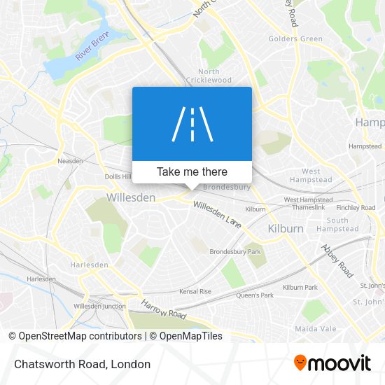 Chatsworth Road map