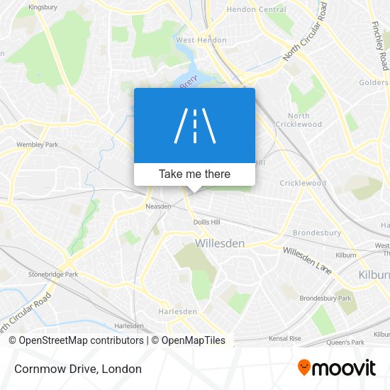 Cornmow Drive map