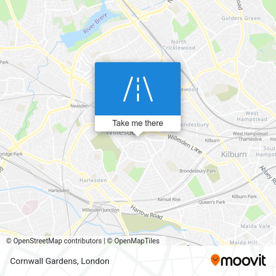 Cornwall Gardens map