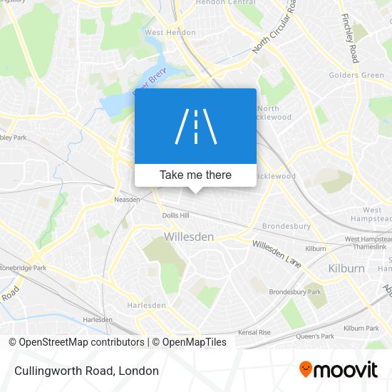 Cullingworth Road map