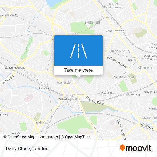 Dairy Close map