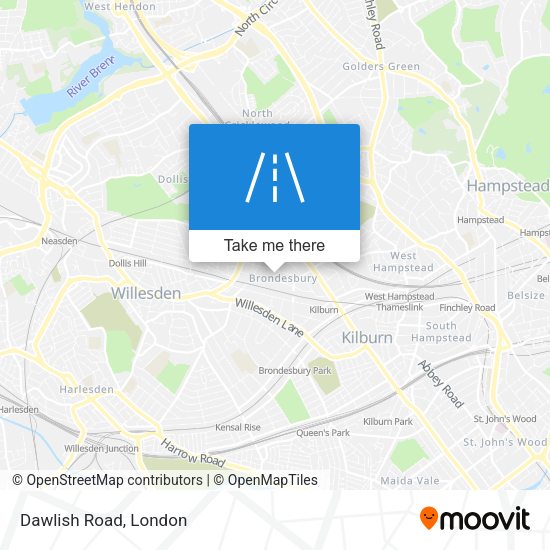Dawlish Road map
