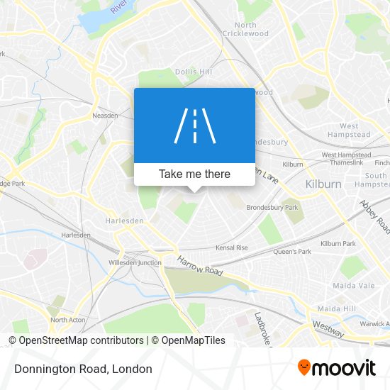 Donnington Road map