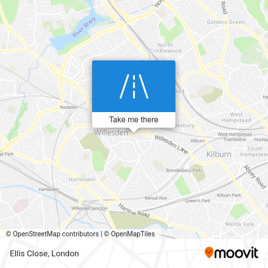 Ellis Close map