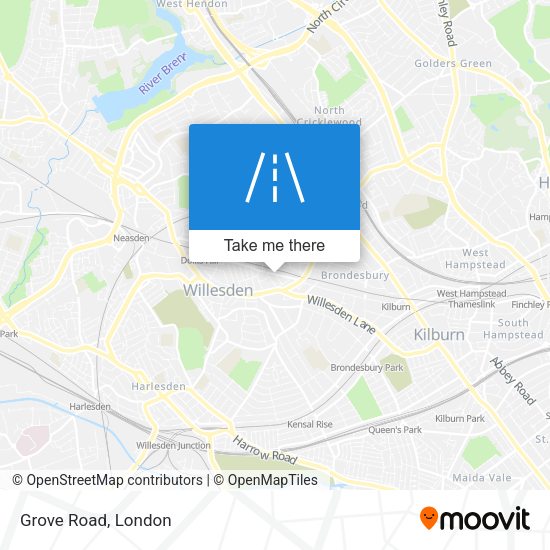 Grove Road map
