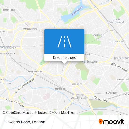 Hawkins Road map