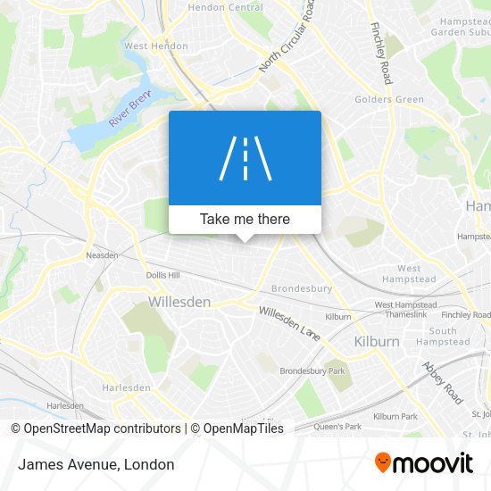 James Avenue map