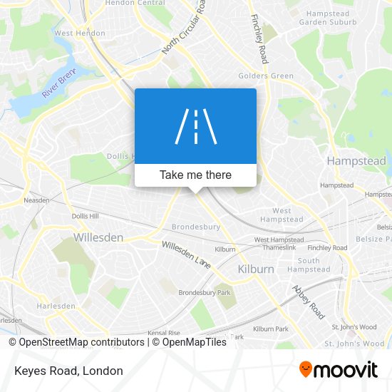 Keyes Road map