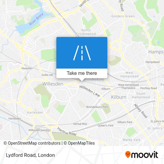 Lydford Road map