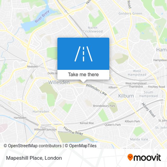 Mapeshill Place map