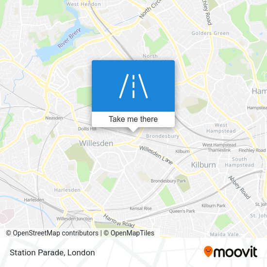 Station Parade map