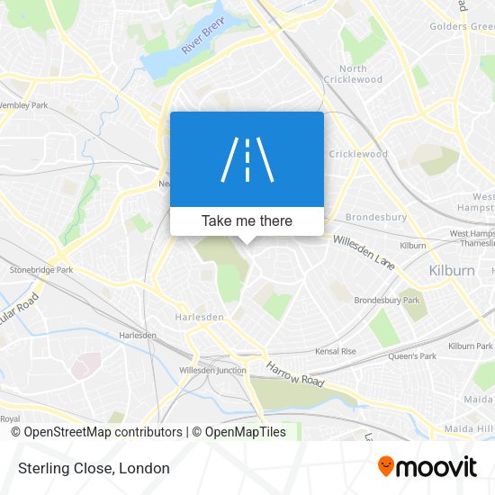 Sterling Close map