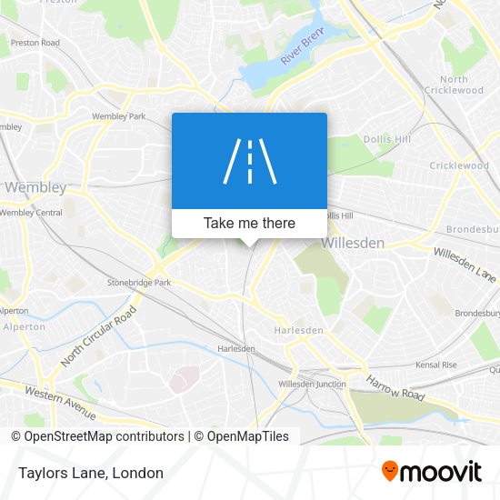 Taylors Lane map