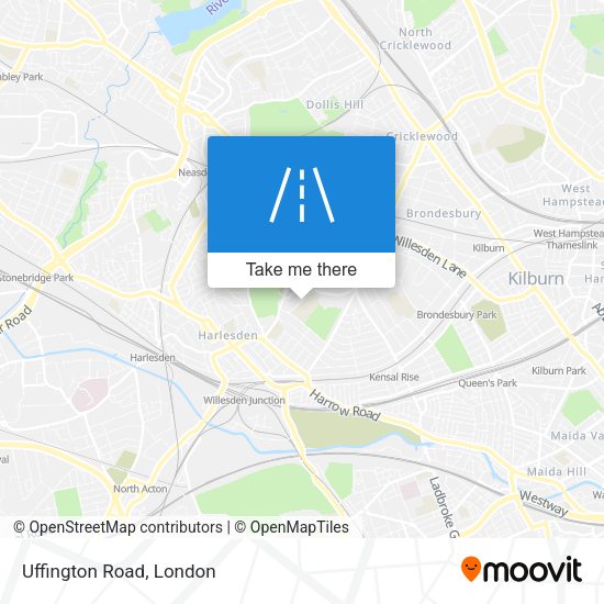 Uffington Road map