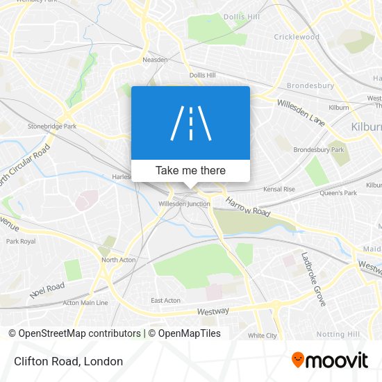 Clifton Road map
