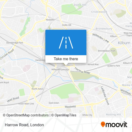 Harrow Road map
