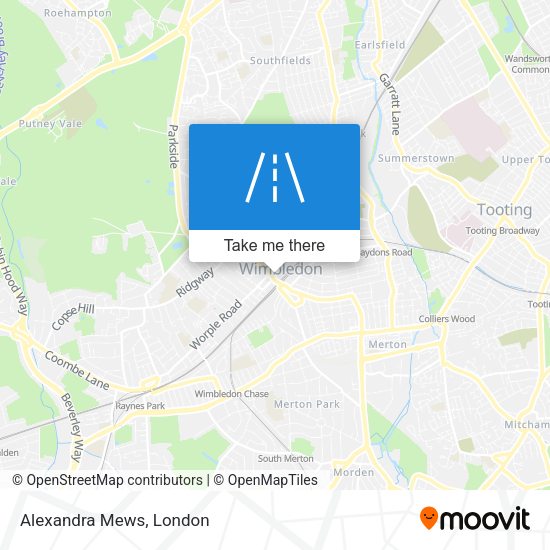 Alexandra Mews map