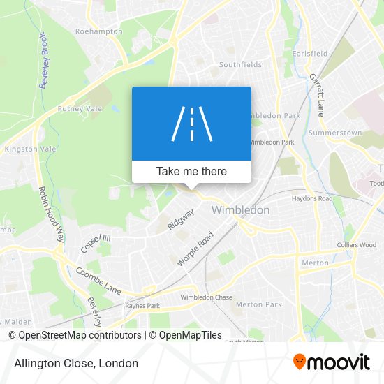 Allington Close map